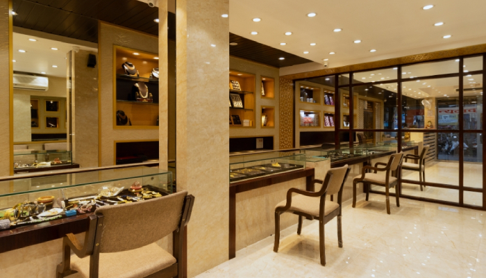 طراحی دکور طلافروشی کلاسیک