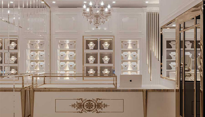 طراحی دکور طلافروشی