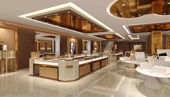 طراحی دکور طلا فروشی در تهران