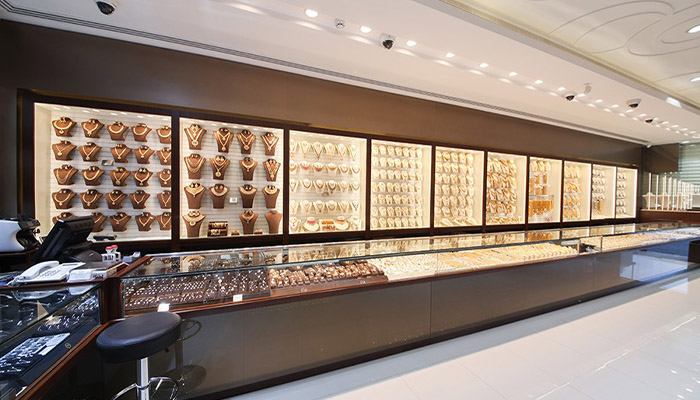 طراحی دکور طلا فروشی در تهران