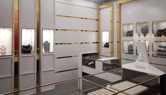 ساخت دکور طلا فروشی